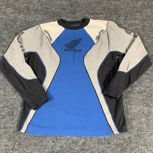 Hollister Honda T Shirt Mens Medium M Blue Dirt Biking Moto Racing Boxy Heavy